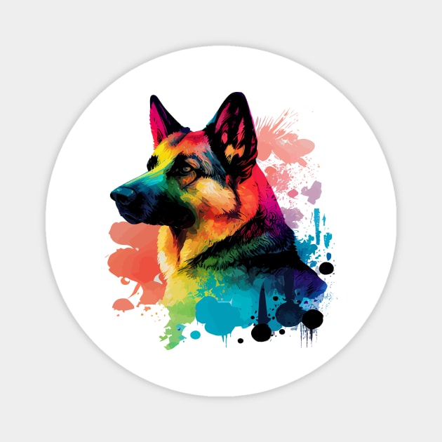 German Shepherd Magnet by JH Mart